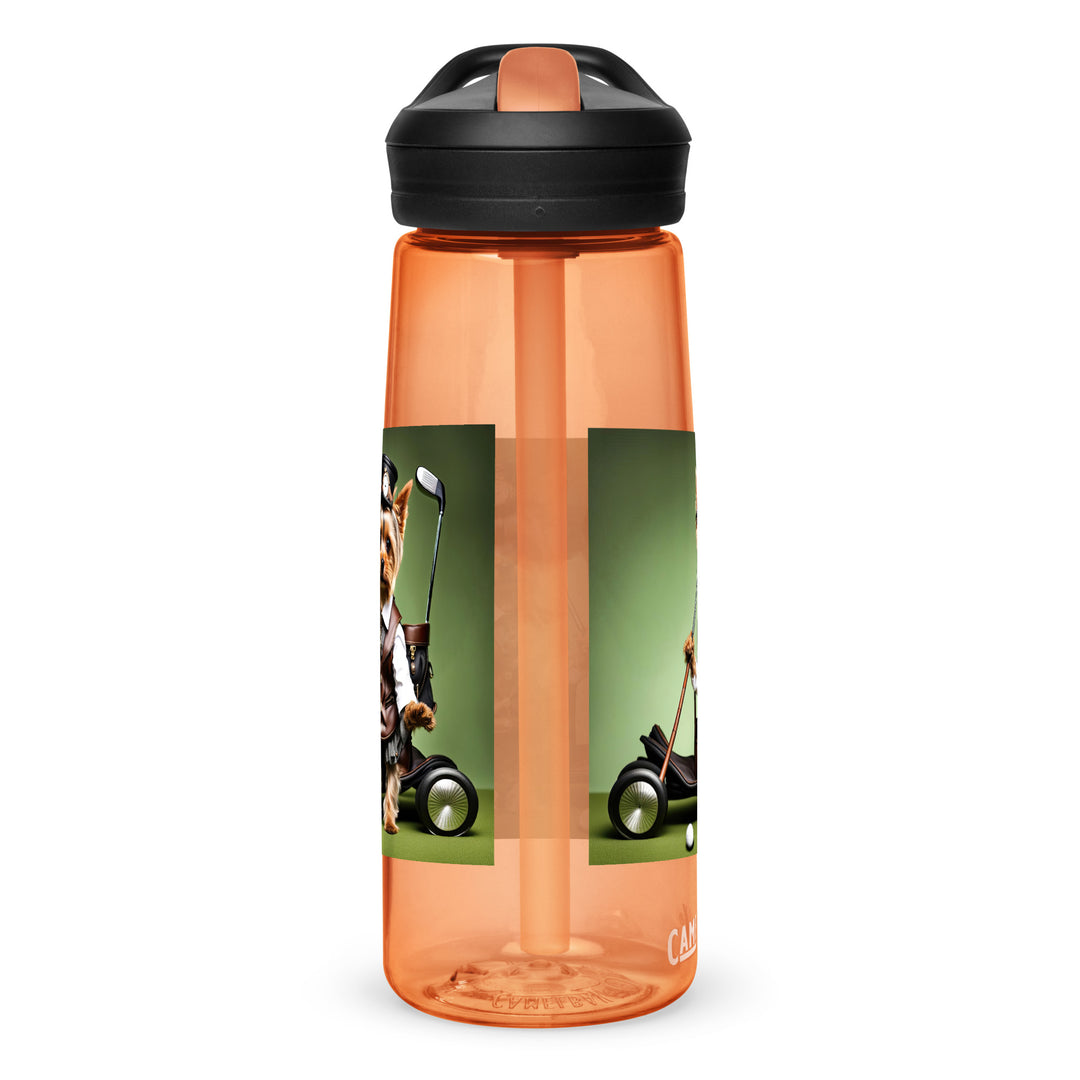 Yorkshire Terrier Golfer- Sports water bottle v4