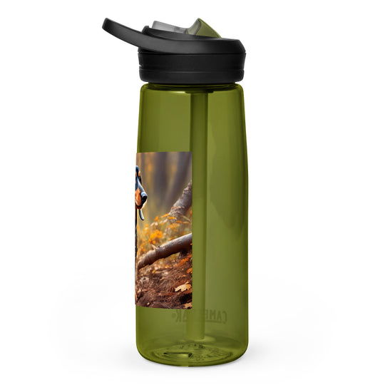 Dachshund Golfer- Sports water bottle v3