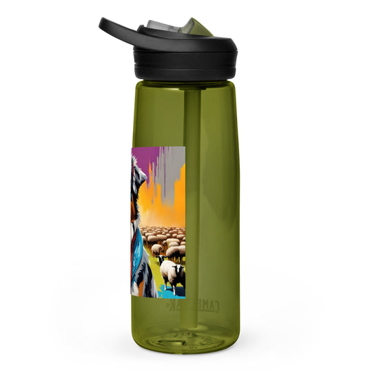 Australian Shepherd- Sports water bottle v3