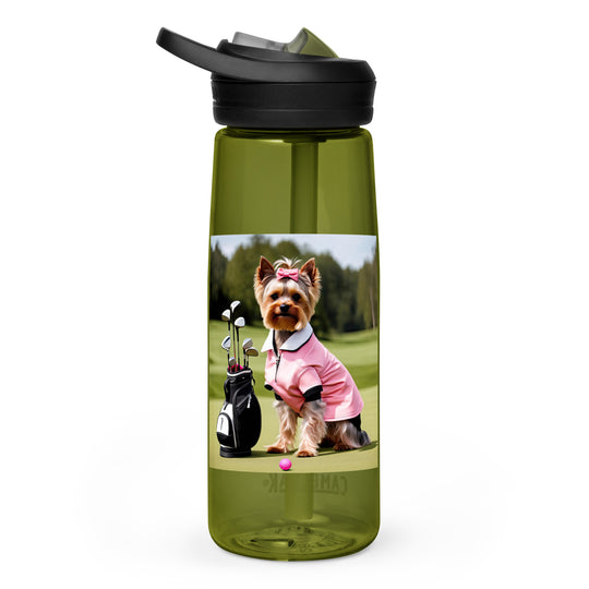 Yorkshire Terrier Golfer- Sports water bottle v2
