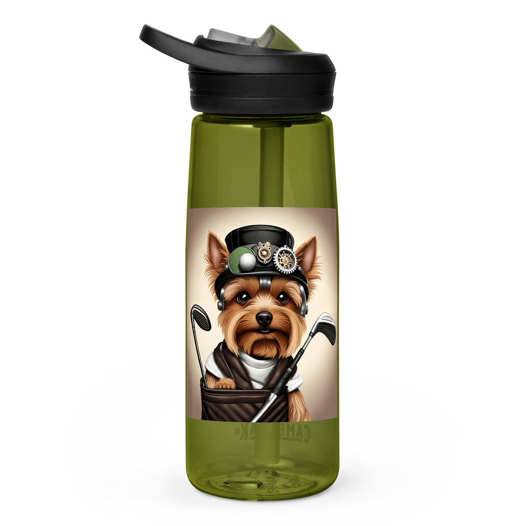 Yorkshire Terrier Golfer- Sports water bottle v3