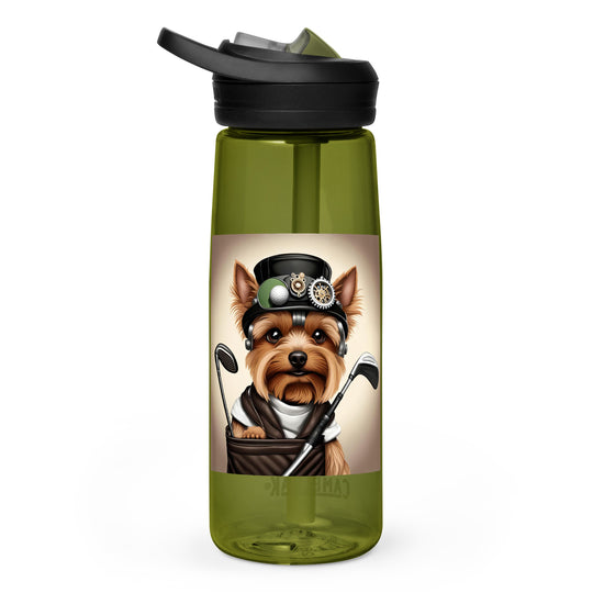 Yorkshire Terrier Golfer- Sports water bottle v3