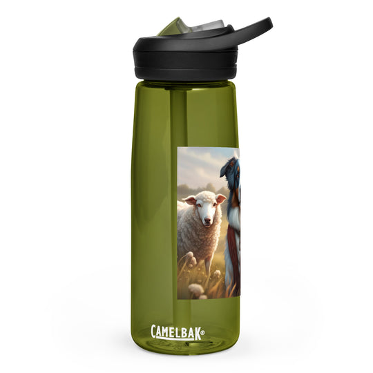 Australian Shepherd- Sports water bottle v4