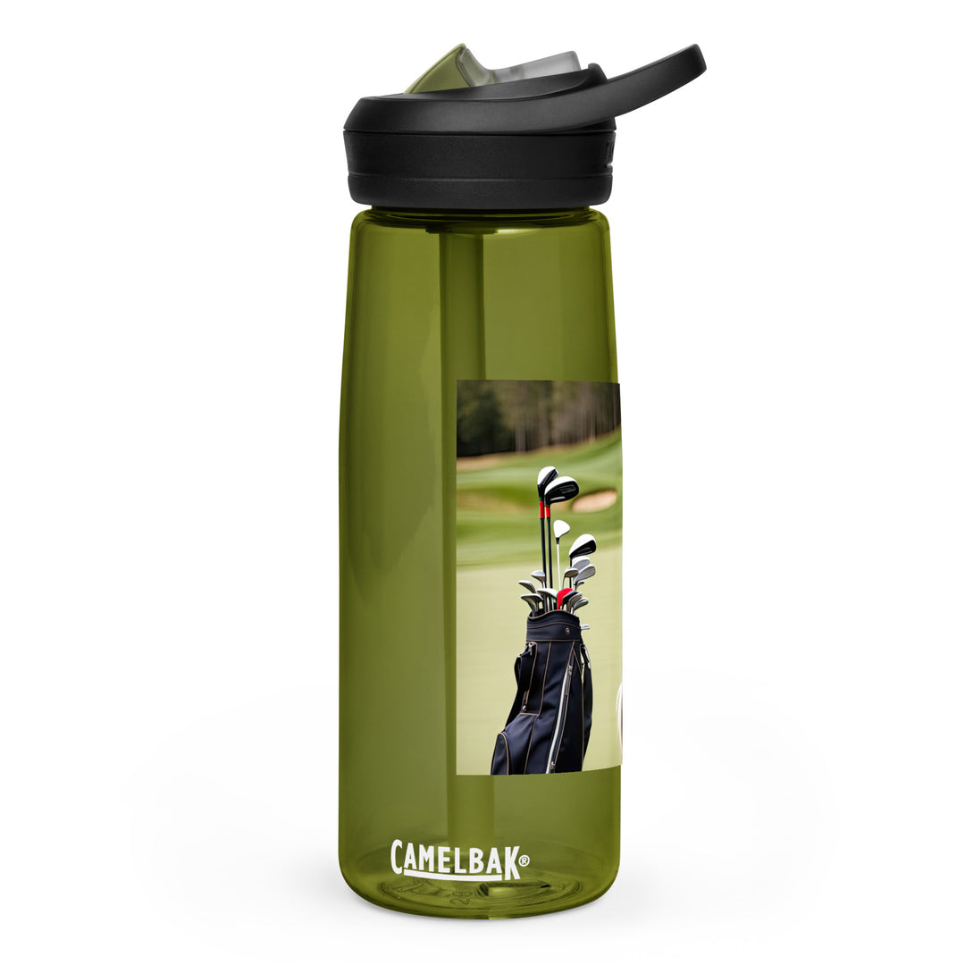 Australian Shepherd Golfer- Sports water bottle v4