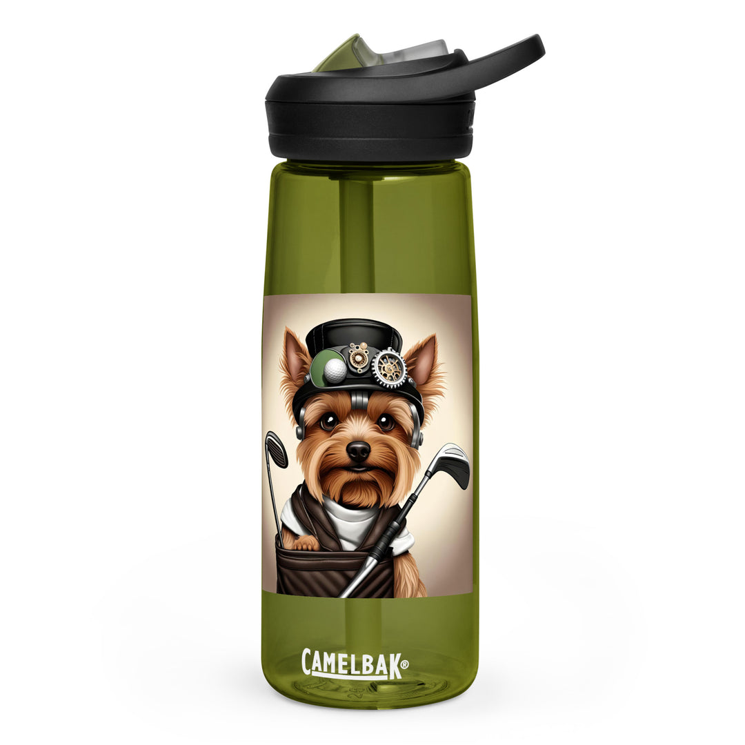 Yorkshire Terrier Golfer- Sports water bottle v3