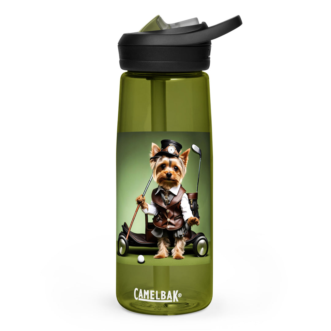 Yorkshire Terrier Golfer- Sports water bottle v4