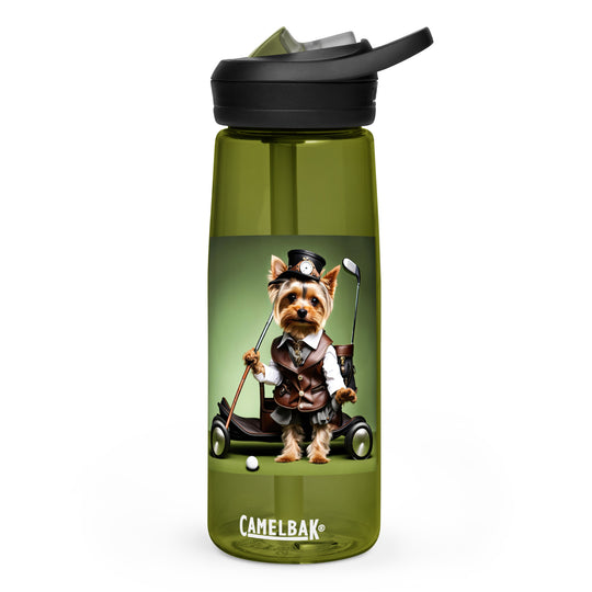 Yorkshire Terrier Golfer- Sports water bottle v4