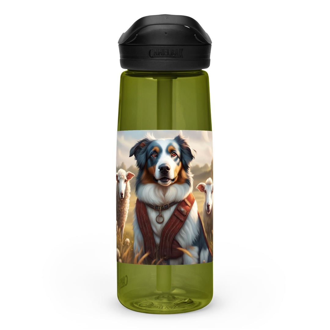 Australian Shepherd- Sports water bottle v4