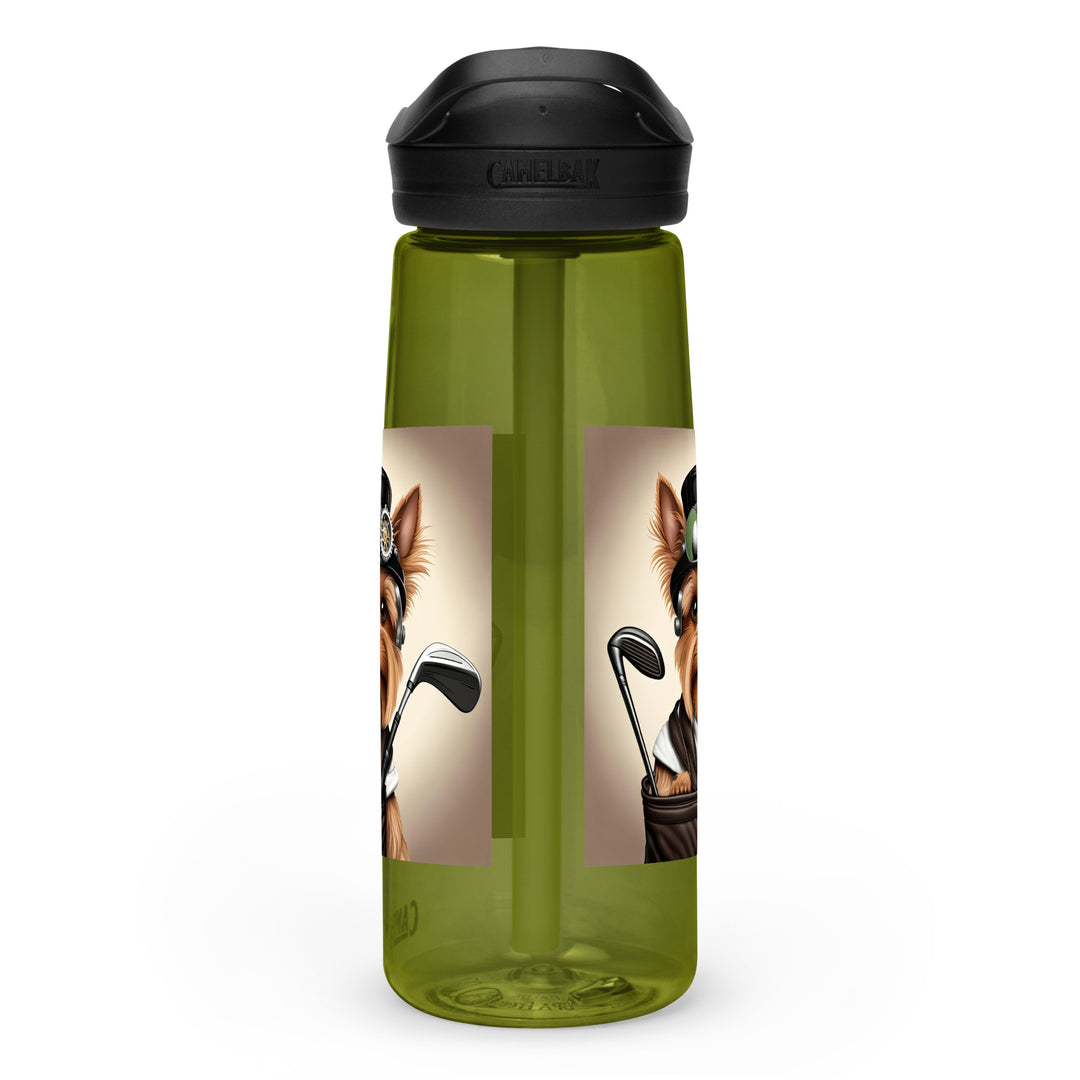 Yorkshire Terrier Golfer- Sports water bottle v3