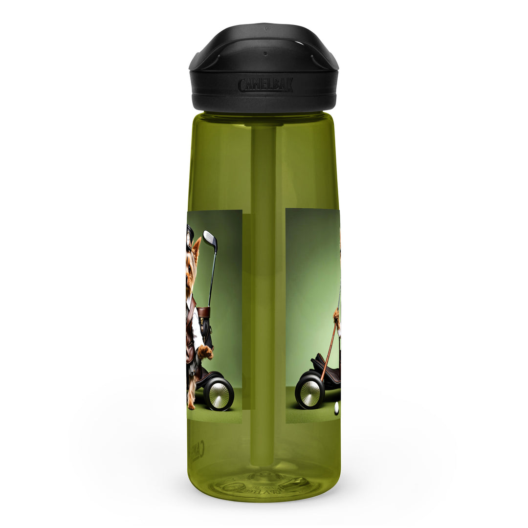 Yorkshire Terrier Golfer- Sports water bottle v4