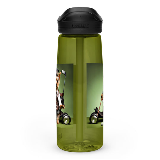 Yorkshire Terrier Golfer- Sports water bottle v4