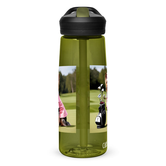 Yorkshire Terrier Golfer- Sports water bottle v2
