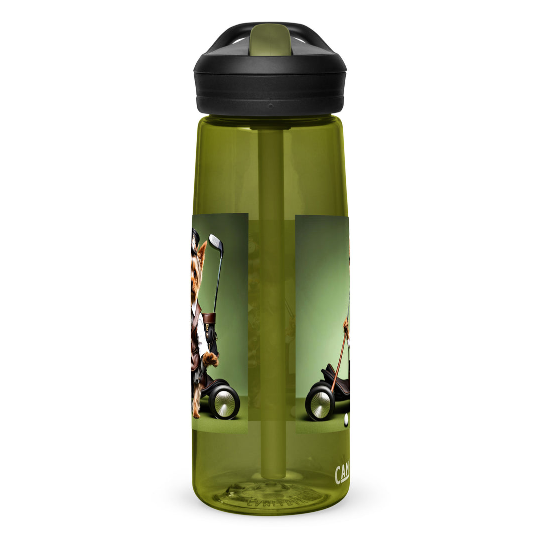 Yorkshire Terrier Golfer- Sports water bottle v4