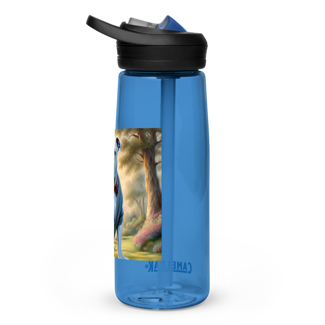 Bulldog Golfer- Sports water bottle v4