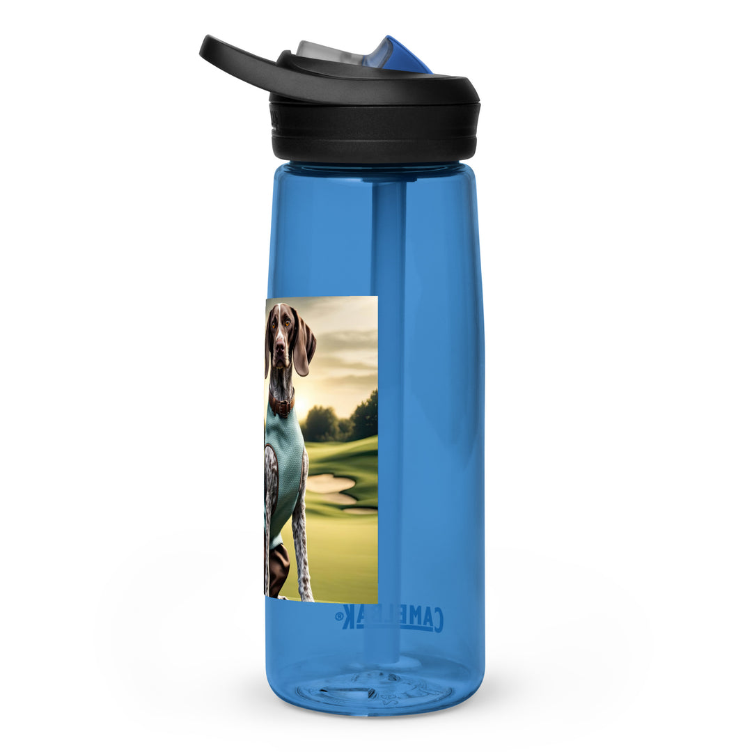 German Shorthaired Pointer Golfer- Sports water bottle v2