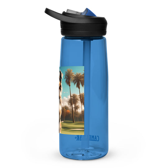 Australian Shepherd Golfer- Sports water bottle v2