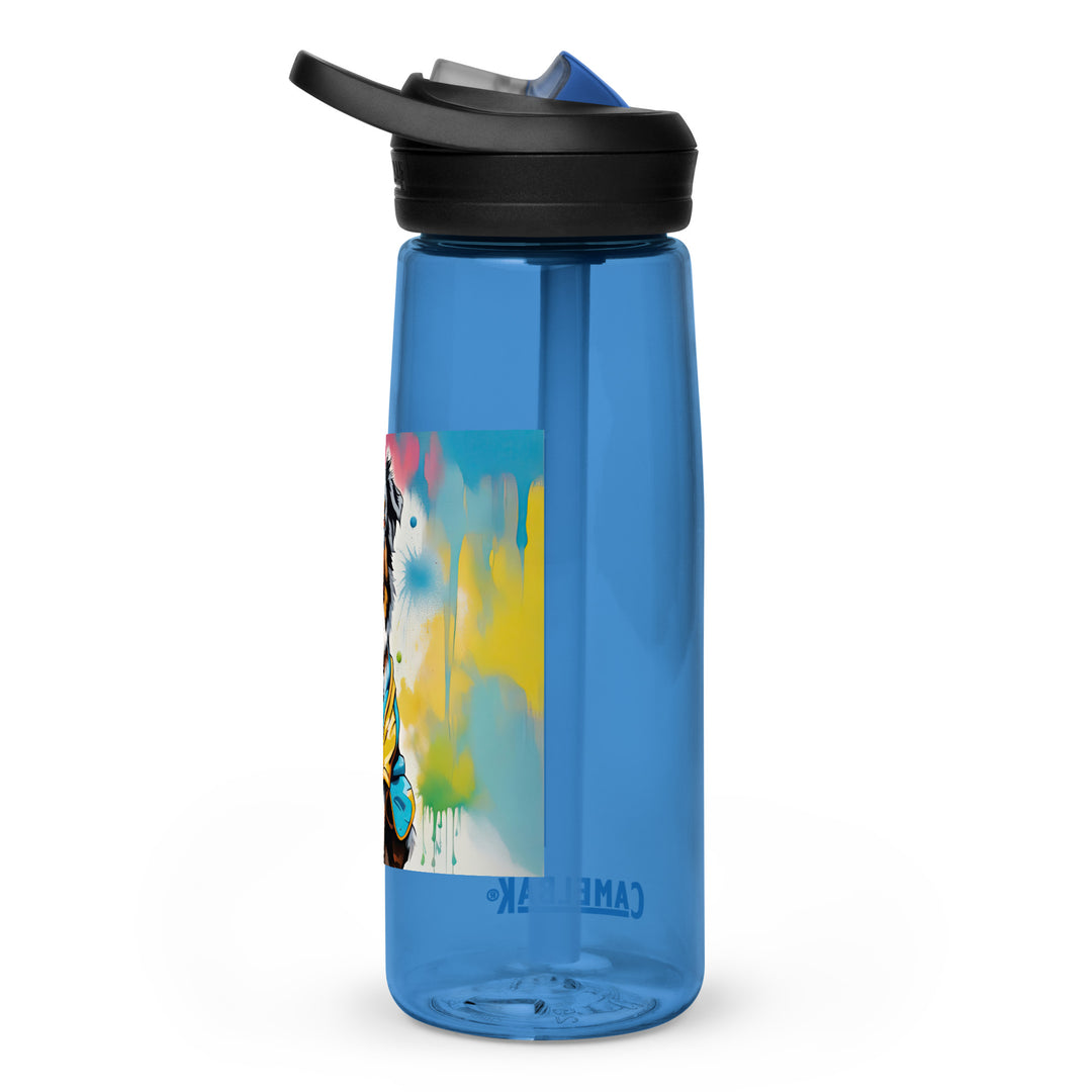 Australian Shepherd Golfer- Sports water bottle v3