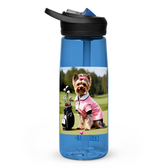 Yorkshire Terrier Golfer- Sports water bottle v2