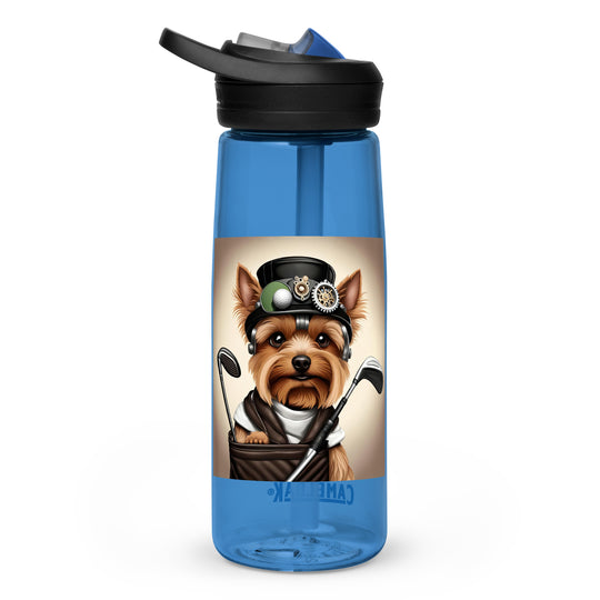 Yorkshire Terrier Golfer- Sports water bottle v3