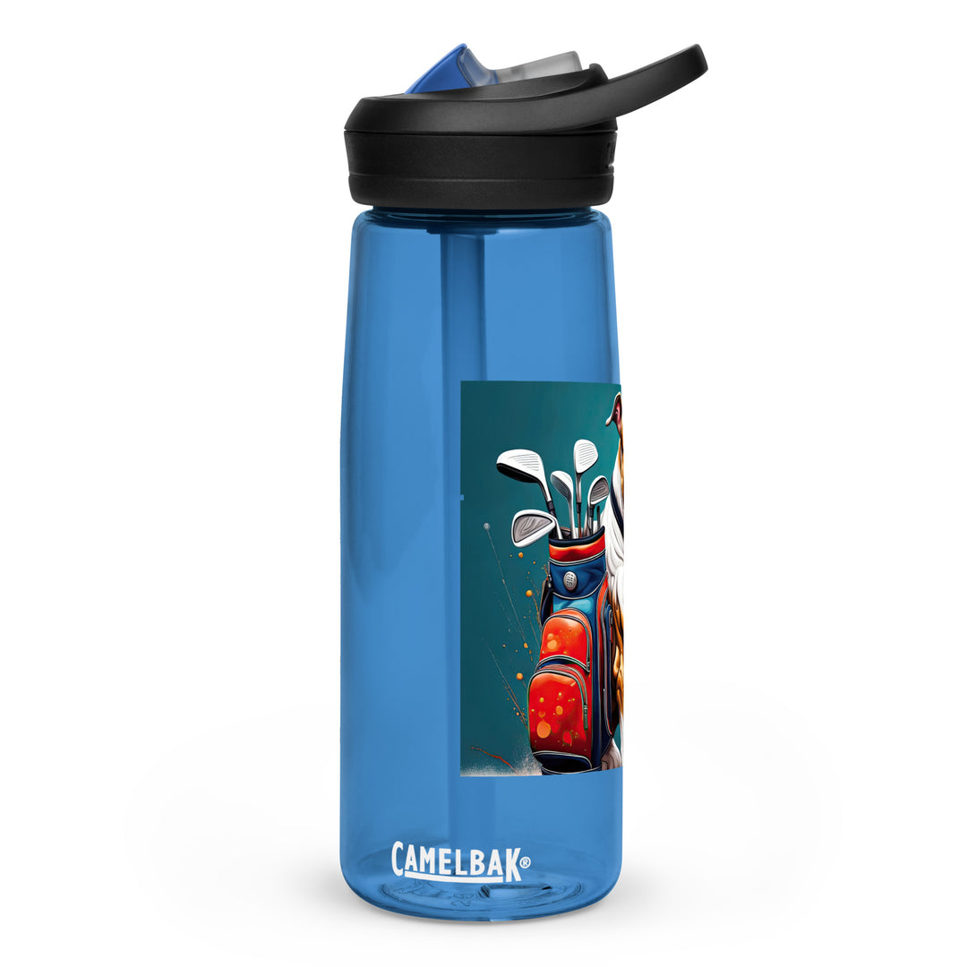 Bulldog Golfer- Sports water bottle