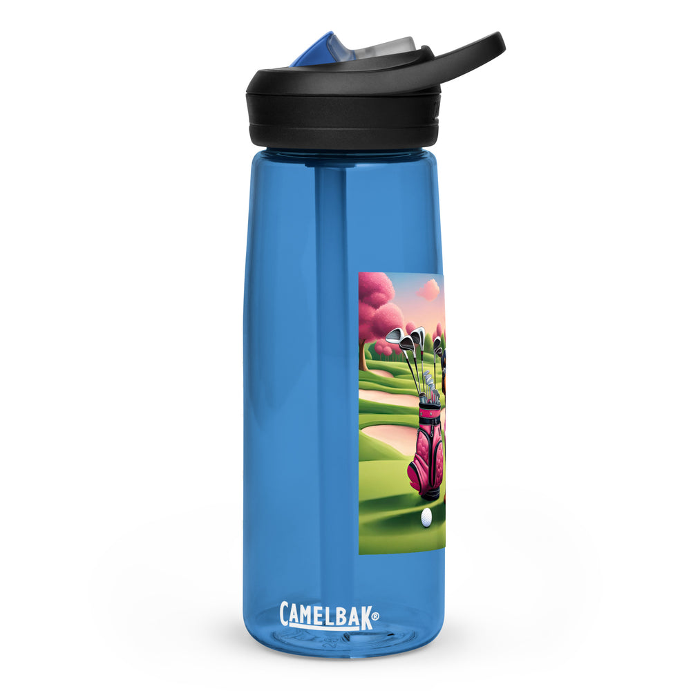 Rottweiler Golfer- Sports water bottle v2