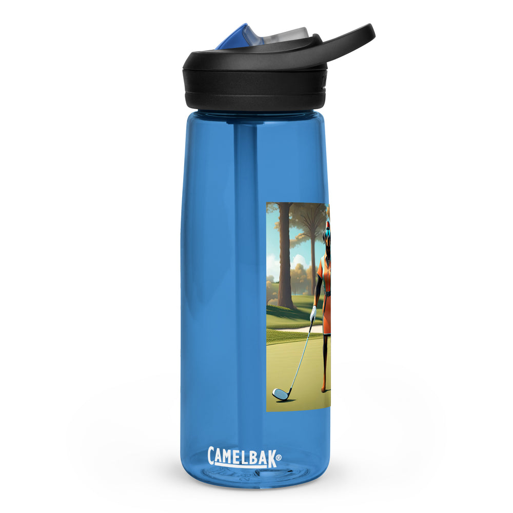 Rottweiler Golfer- Sports water bottle v4