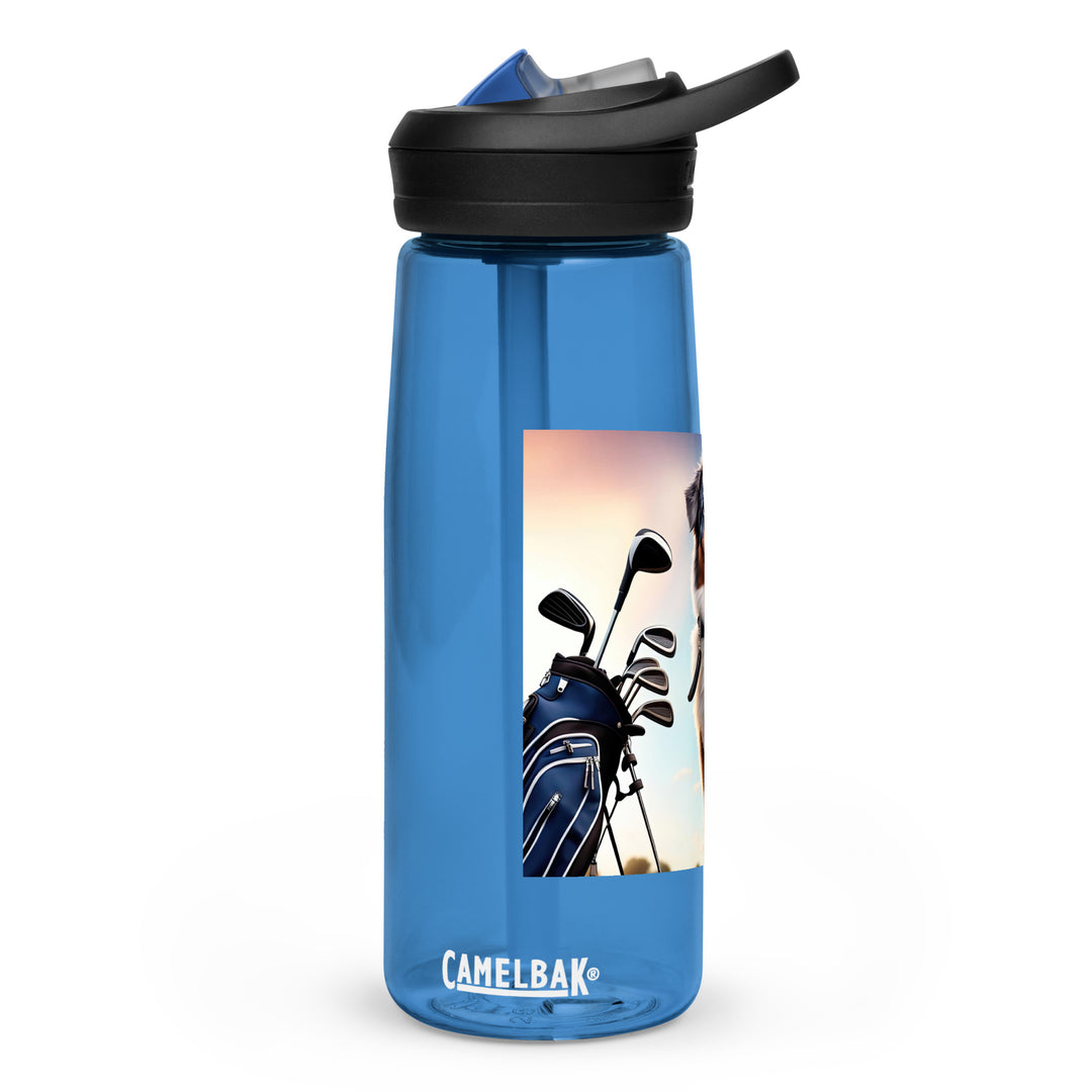 Australian Shepherd Golfer- Sports water bottle