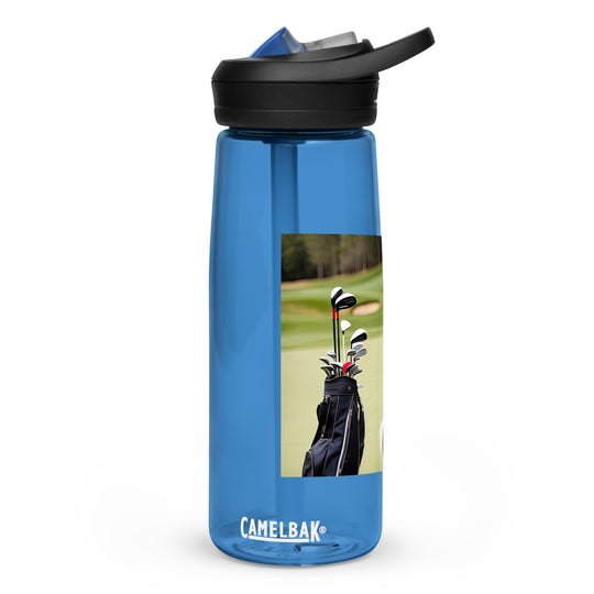 Australian Shepherd Golfer- Sports water bottle v4