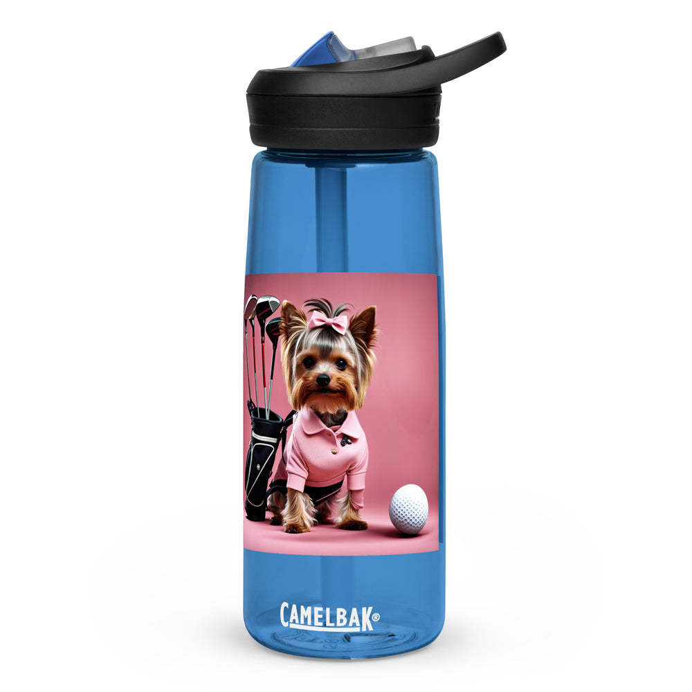Yorkshire Terrier Golfer- Sports water bottle