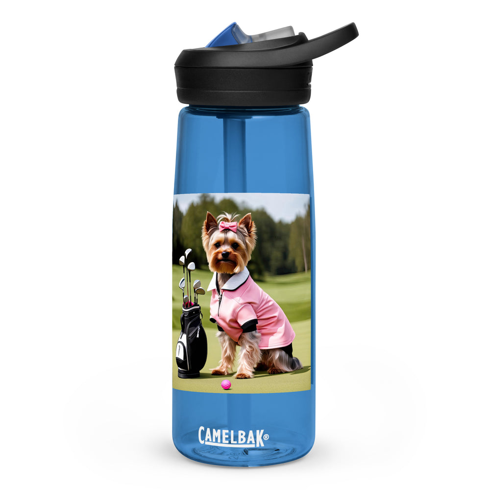 Yorkshire Terrier Golfer- Sports water bottle v2