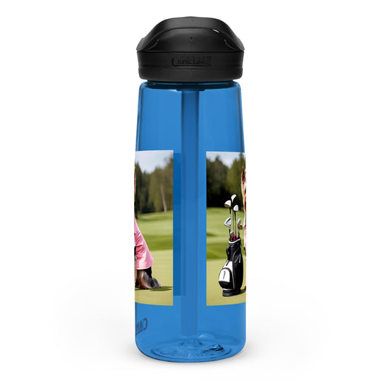 Yorkshire Terrier Golfer- Sports water bottle v2