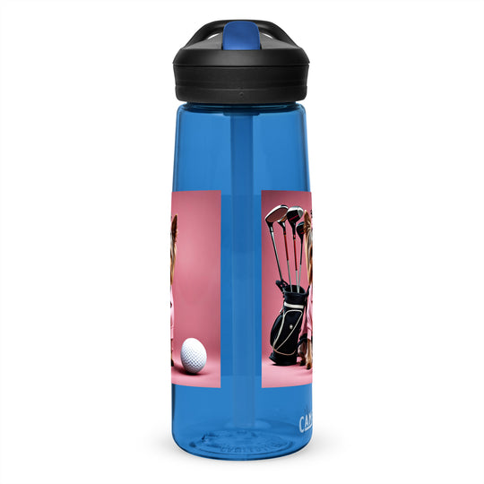 Yorkshire Terrier Golfer- Sports water bottle
