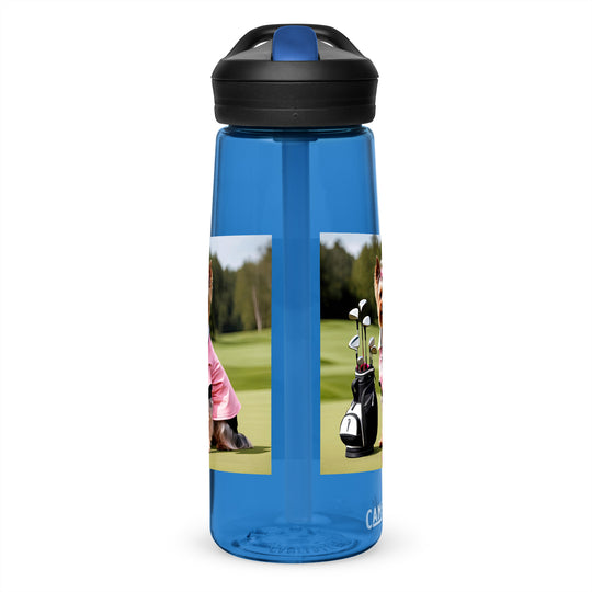 Yorkshire Terrier Golfer- Sports water bottle v2