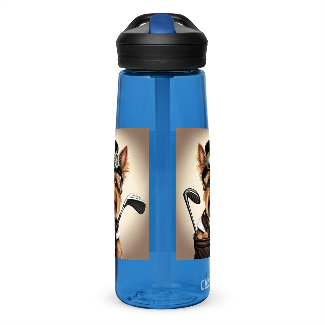 Yorkshire Terrier Golfer- Sports water bottle v3