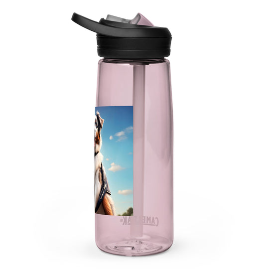 Australian Shepherd Golfer- Sports water bottle