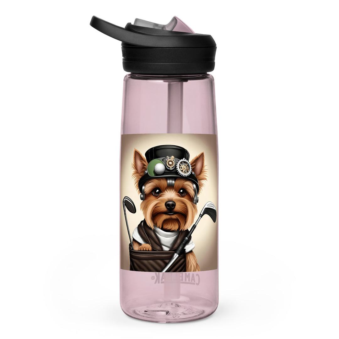 Yorkshire Terrier Golfer- Sports water bottle v3