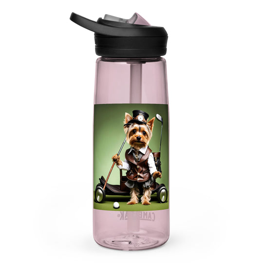 Yorkshire Terrier Golfer- Sports water bottle v4