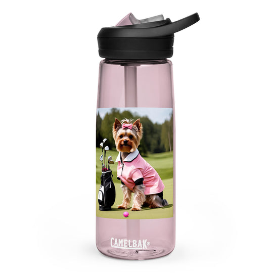 Yorkshire Terrier Golfer- Sports water bottle v2