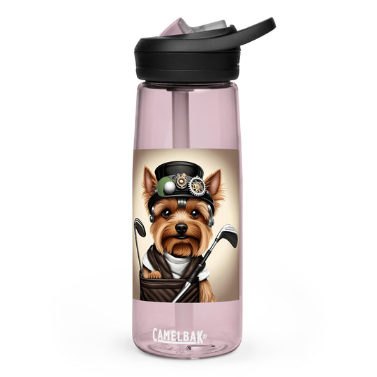 Yorkshire Terrier Golfer- Sports water bottle v3