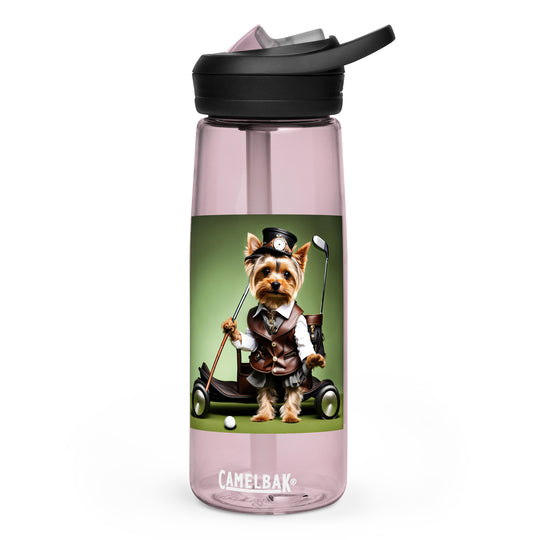 Yorkshire Terrier Golfer- Sports water bottle v4