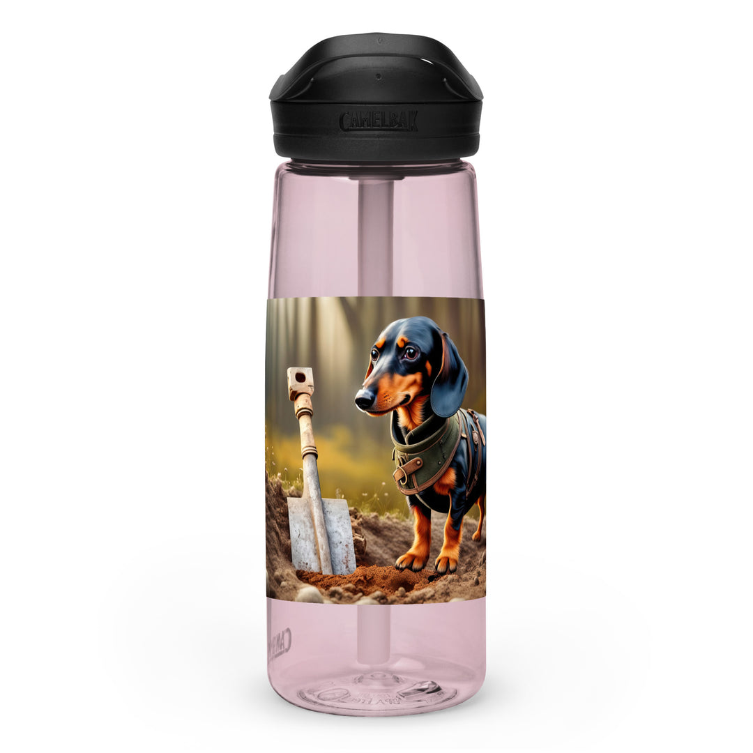 Dachshund- Sports water bottle v4