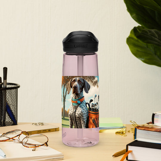 German Shorthaired Pointer Golfer- Sports water bottle