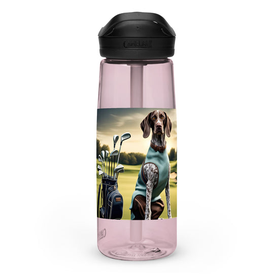 German Shorthaired Pointer Golfer- Sports water bottle v2