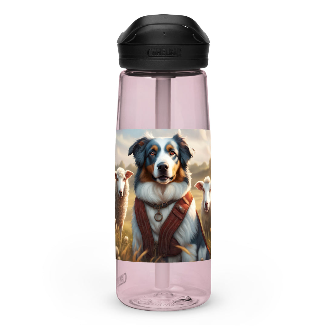 Australian Shepherd- Sports water bottle v4