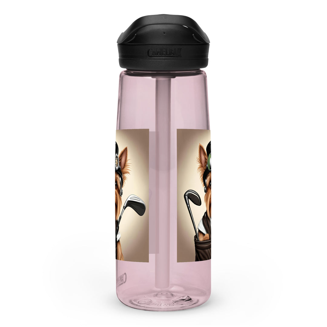 Yorkshire Terrier Golfer- Sports water bottle v3