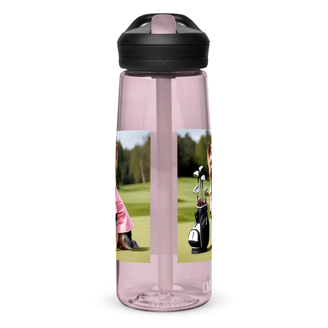 Yorkshire Terrier Golfer- Sports water bottle v2