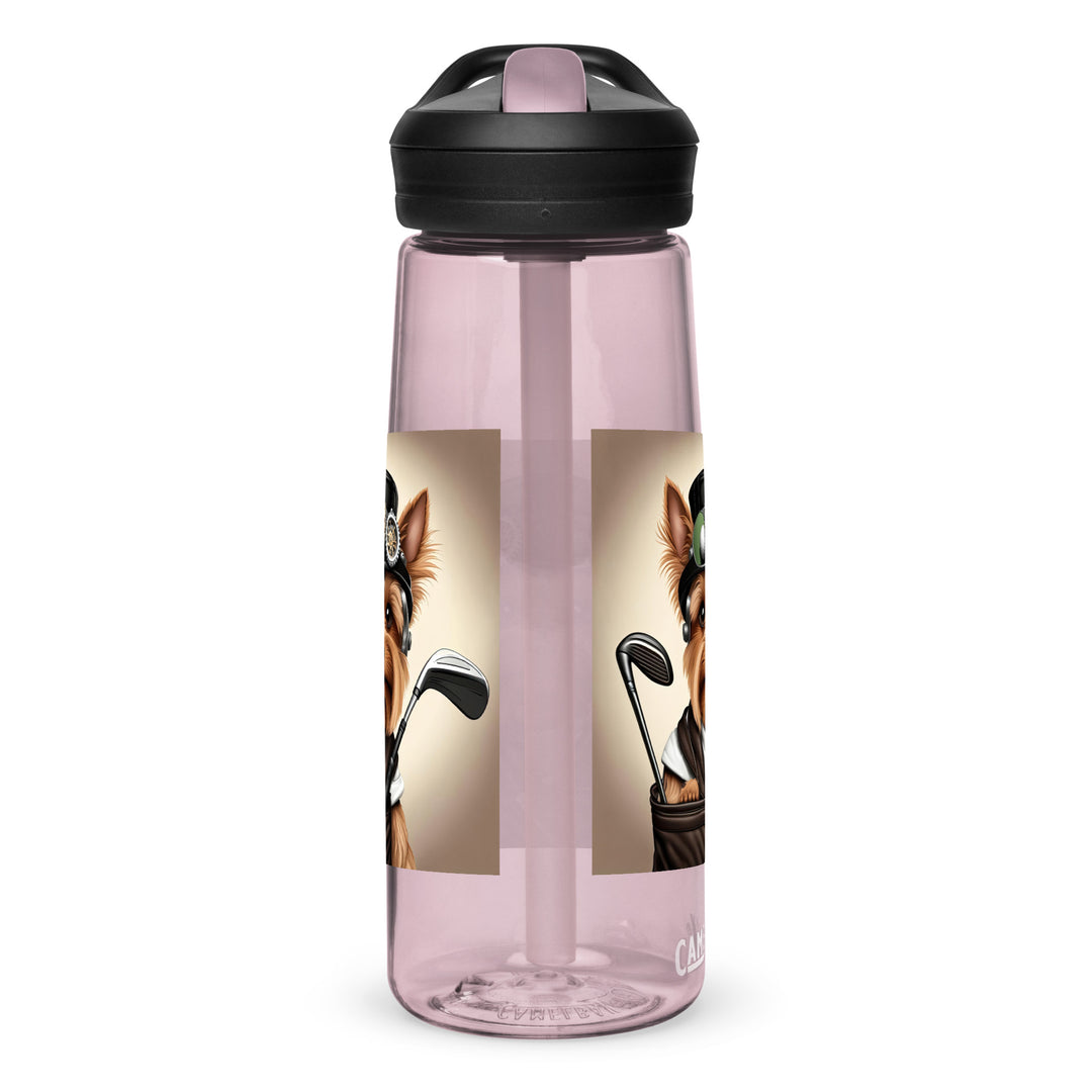 Yorkshire Terrier Golfer- Sports water bottle v3