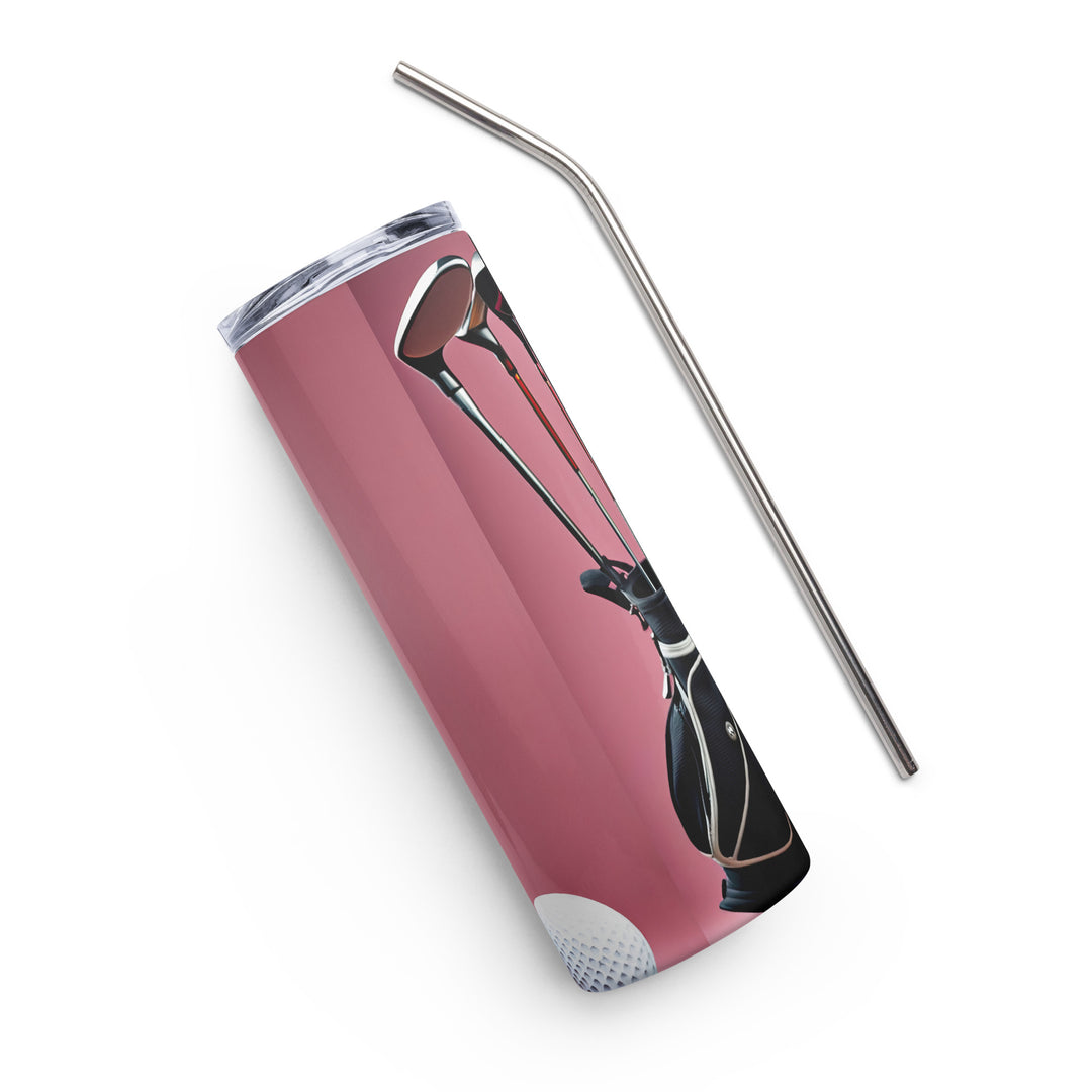 Yorkshire Terrier Golfer- Stainless steel tumbler