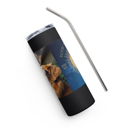 Golden Retriever Eclipse- Stainless steel tumbler v2