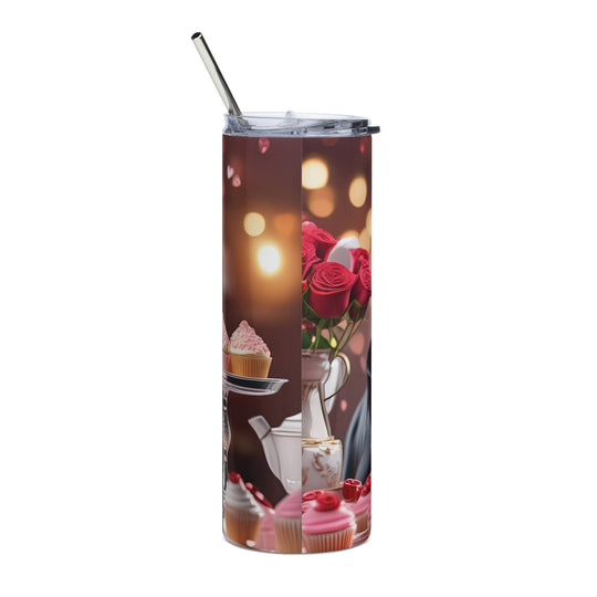 Rottweiler Romantic- Stainless steel tumbler v2